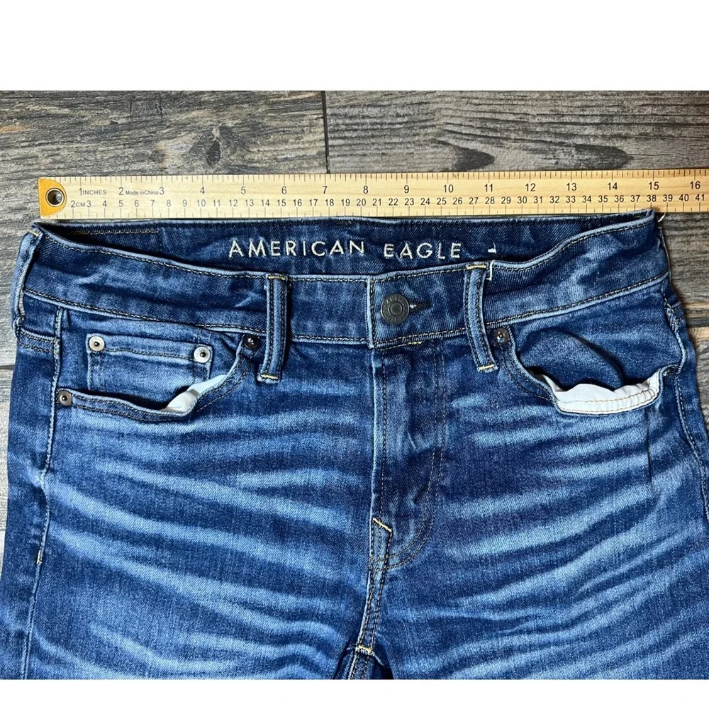 American Eagle AE Airflex Original Straight Jeans‎ Mens 30x34 Stretch Stackable